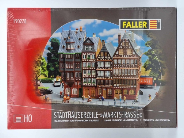 Faller 1:87 H0 190278 - Stadthäuserzeile Marktstrasse - NEU